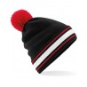 Winter hat - mod. B472:Black, 100% acrylic, Classic Red, One Size